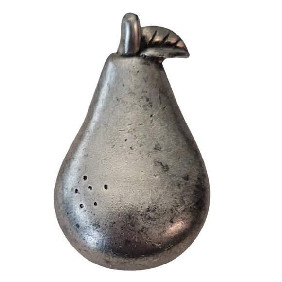 EC Pewter With Hidden Vial Vase Pear Pin, Signed E679 - Picture 1 of 9